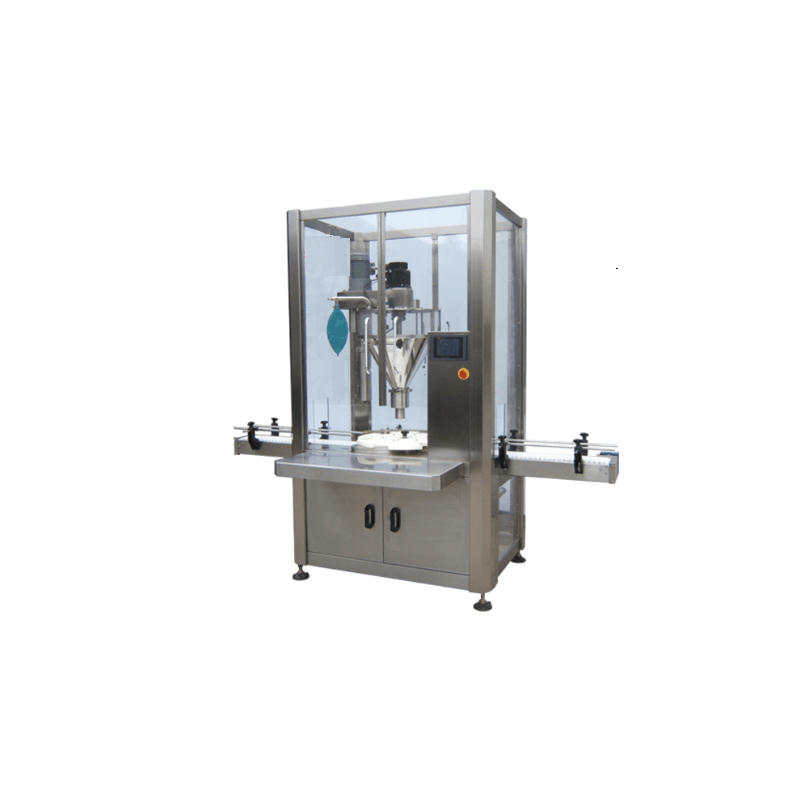 Automatic canning machine for powder