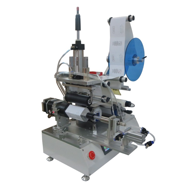 Semi-automatic labeling machine SL-360 for 360° labeling - Flat surface labeling